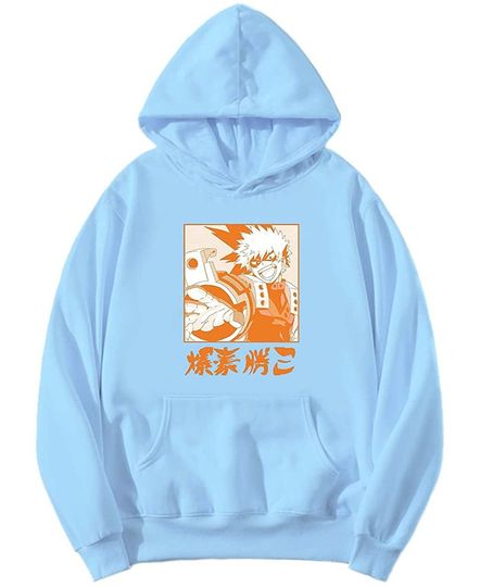 Anime Bakugo Orange Hoodie