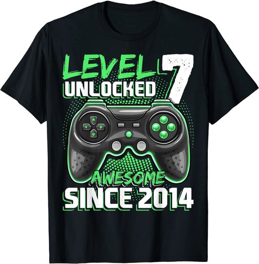 Level 7 Unlocked Awesome Video Game Gift T-Shirt