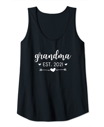 Grandma Est. 2021 Grandmother Gift New Grandparent 2021 Tank Top
