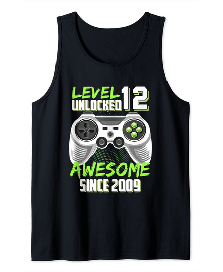 Awesome 2009 Level 12 Unlocked Video Game Gift Tank Top