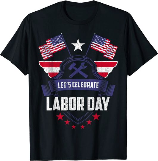 Patriot American Flag Labors Day USA T Shirt