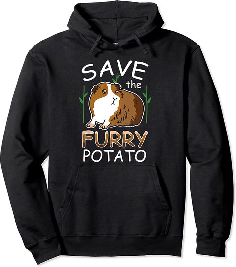 Furry Potato, Guinea Pig Novelty gift Pullover Hoodie
