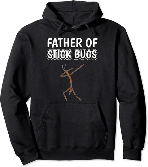 Mens Boys Insect Dad Father's Day Stick Bugs Pullover Hoodie