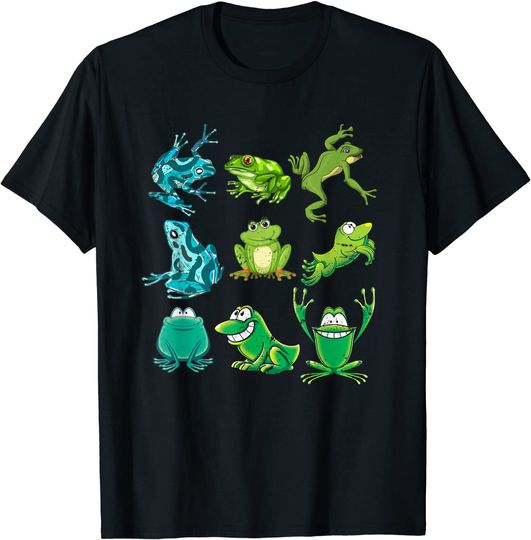 Rainforest Amphibian Kids Gift Idea Cute Frog T-Shirt