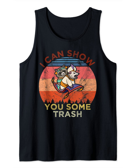 I Can Show You Some Trash Rat Mouse And Raccoon Lovers Retro Tank Top
