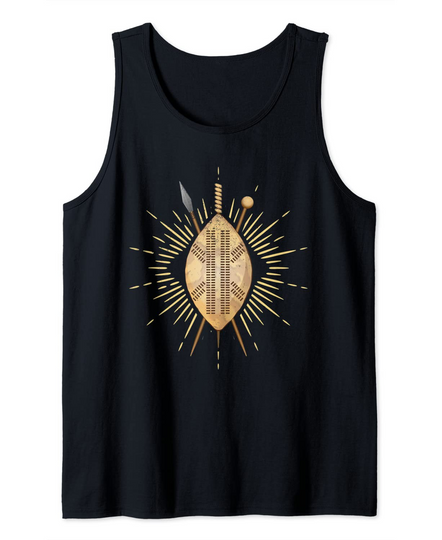 Spear and shield tribe Native American Tank Top