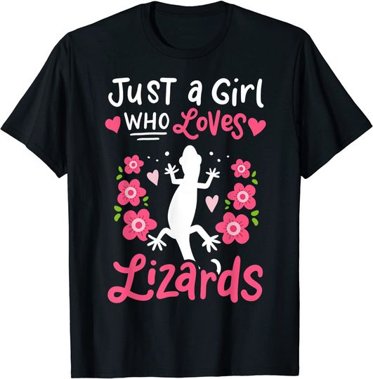 Just A Girl Who Loves Lizards Gift T-Shirt