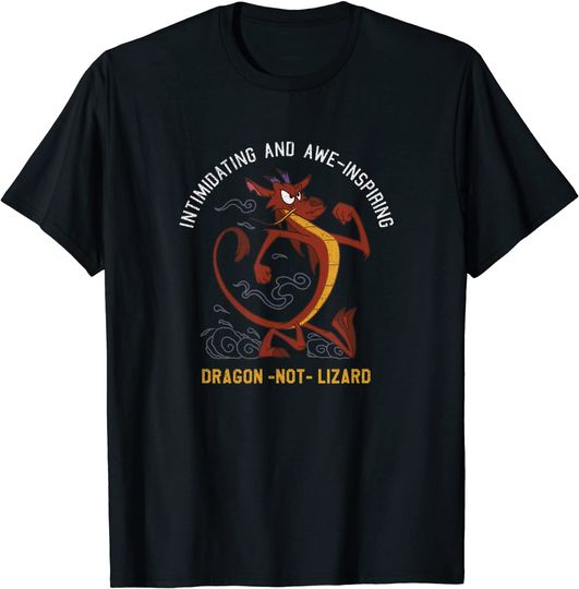 Mulan Mushu Awe-Inspiring Dragon Not Lizard T-Shirt