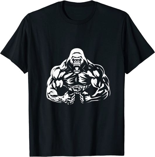 Bodybuilding Gorilla For The Next Workout In The Gym T Shirt