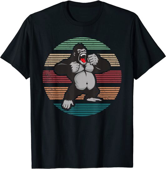 Gorillas Lover Vintage Retro Gorilla T Shirt