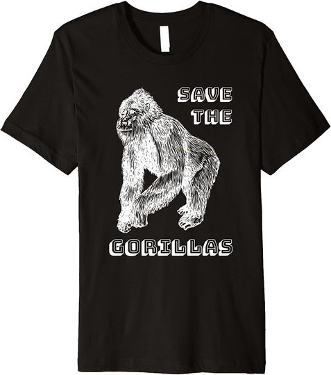 Vintage Save The Gorillas Africa Conservation T Shirt