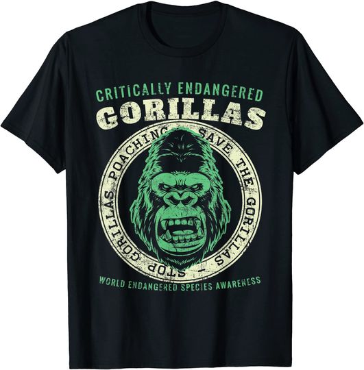 Save The Gorillas Vintage T Shirt