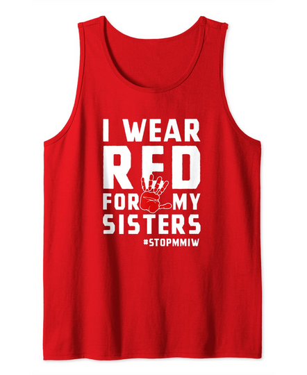 I Wear Red For My Sisters Native American Women Tank Top