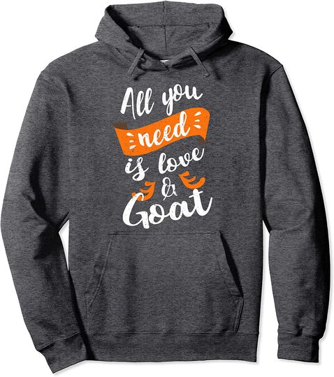All You Need Love Funny Pet Goat Retro 4H Farmer Goat Gift Pullover Hoodie
