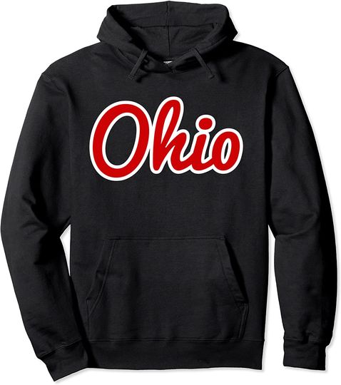 State of Ohio Pullover Hooded  Hoodie Sweatshirt