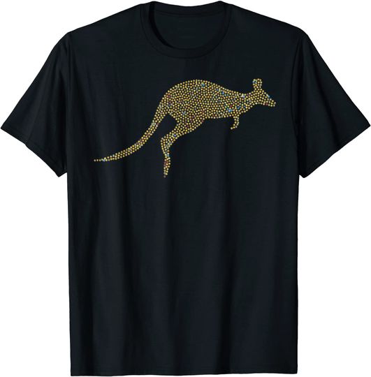 Australian kangaroo Aussie wallaby with cool emoji T-Shirt