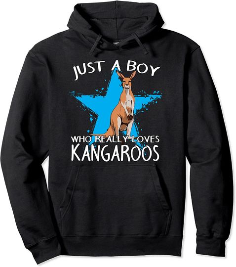 Just A Boy Who Really Loves Kangaroos Hoodie