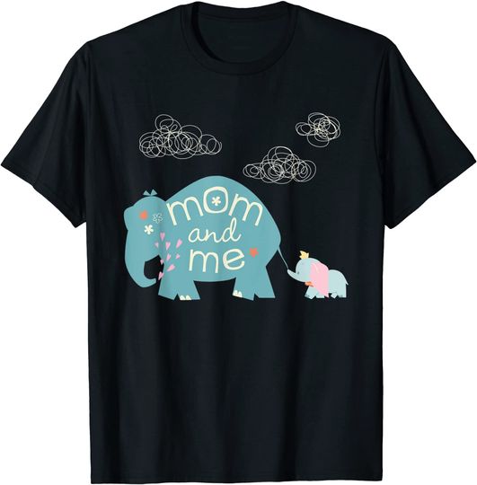 Dumbo Cute Elephant Mom and Me Mother's Day T Shirt