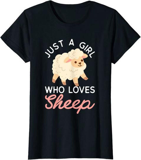 Just a girl who loves Sheep Design T-Shirt