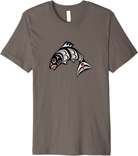 Northwest Pacific coast Haida art Salmon T-shirt
