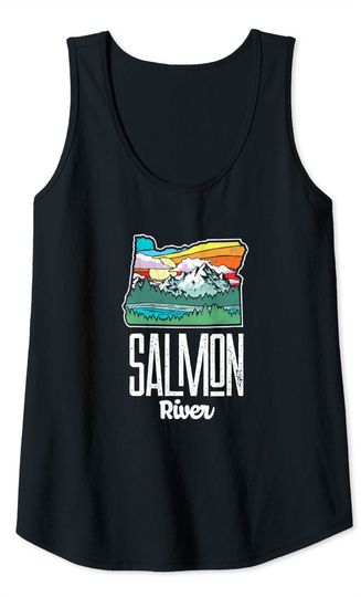 Salmon River Vintage Oregon Nature & Outdoors Tank Top