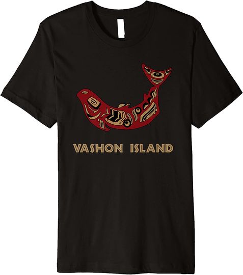 Vashon Island Washington Native American Salmon Fishermen Premium T-Shirt
