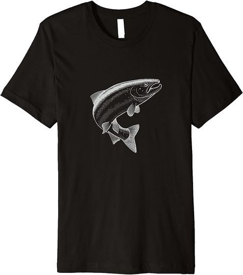 Pacific Northwest Salmon Fishing Get in My Belly T-Shirt