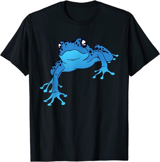 Blue Poison Dart Frog Colored Exotic Animal Amphibian Pet T-Shirt
