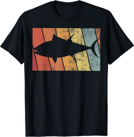 Tuna Fishing Retro Sunset Bluefin T Shirt