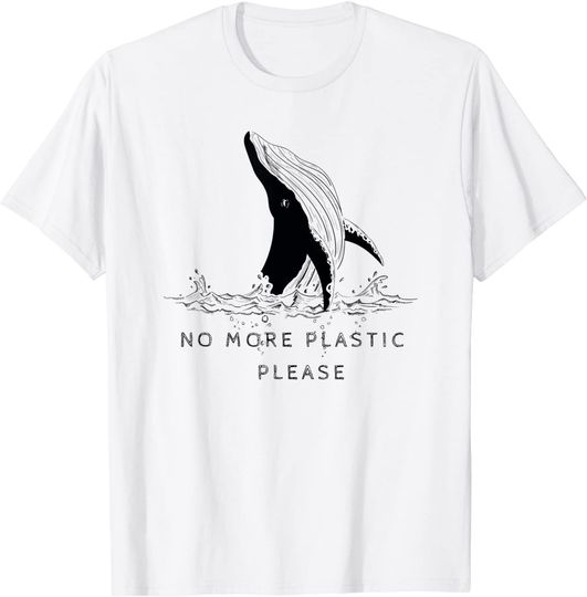 Save The Whales No More Plastic Please T Shirt