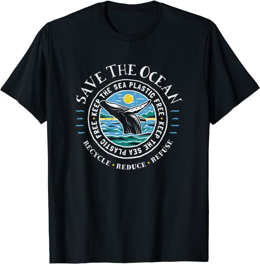 Whale Conservation Save The Ocean T Shirt