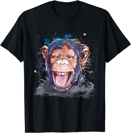 Monkey Chimpanzee Graphic Monkey T Shirt
