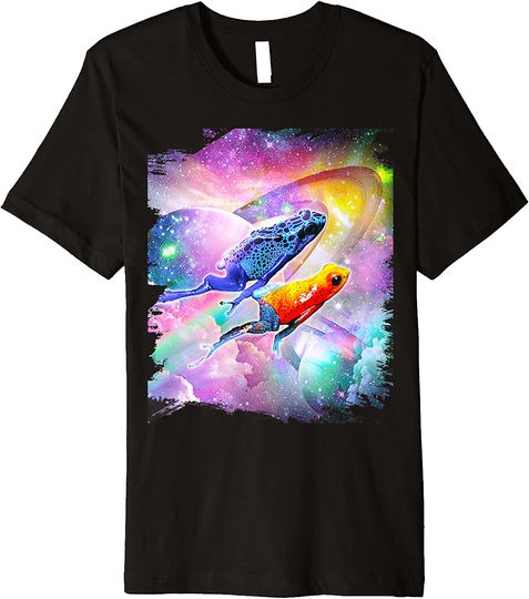 Poison Dart Arrow Frog In Space Premium T-Shirt