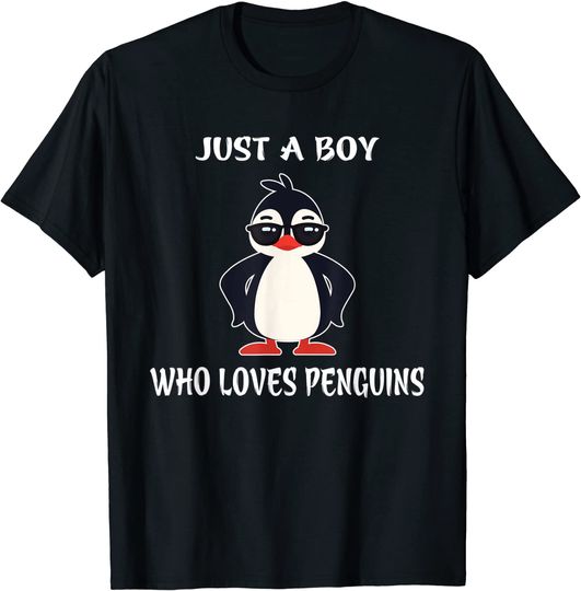 Just A Boy Who Loves Penguins T Shirt