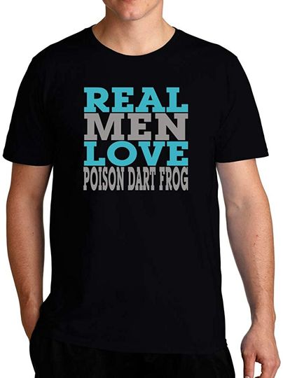 Eddany Real Men Love Poison Dart Frog Bicolor T-Shirt