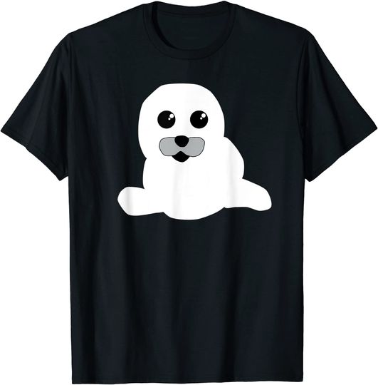 Baby Seal Sea Lion Comic Manga Design T Shirt