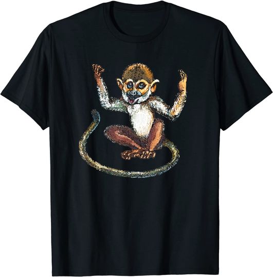Spider Monkey Image Picture Watercolor T Shirt