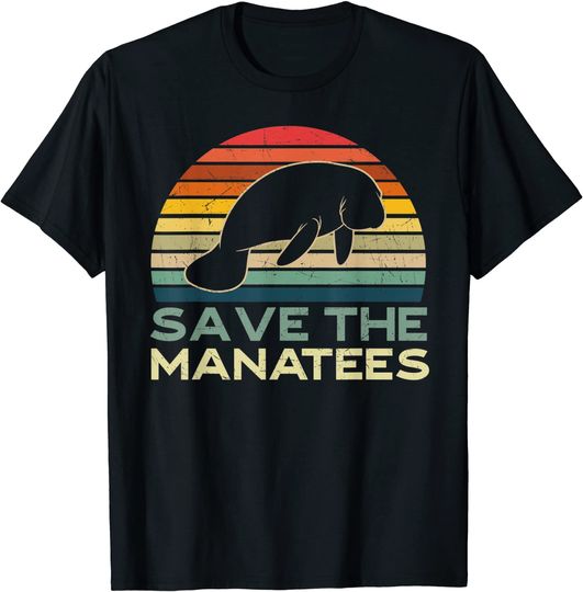 Save The Manatees Sea Cows Dugong T Shirt