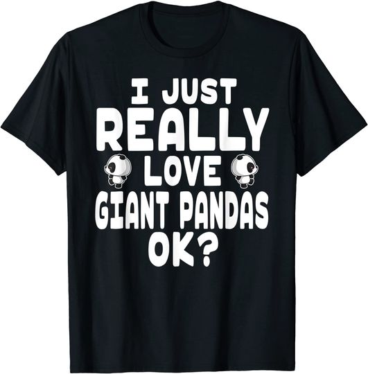 I Love Giant Pandas Shirt - Endangered Giant Panda T Shirt