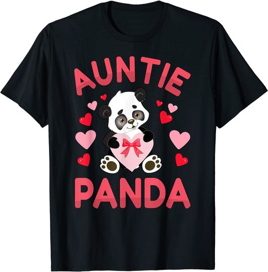 Auntie Panda Love Heart T Shirt