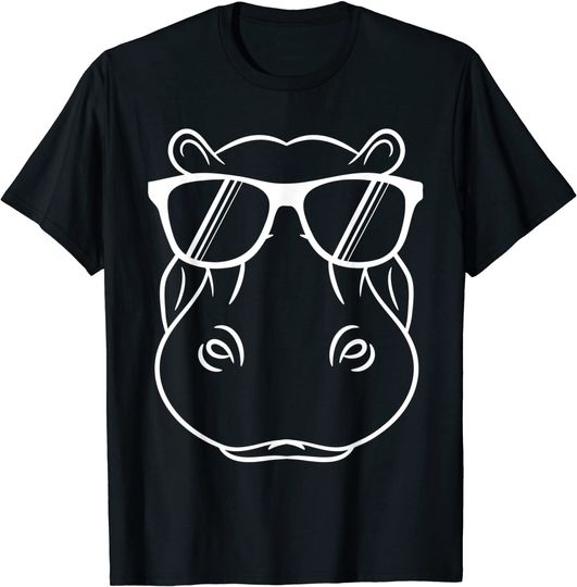 Hippopotamus Sunglass T Shirt