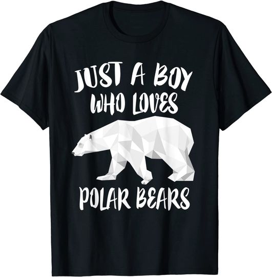 Just A Boy Who Loves Polar Bears T Shirt