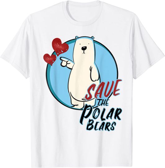 Save The Polar Bears Ice Bear T Shirt