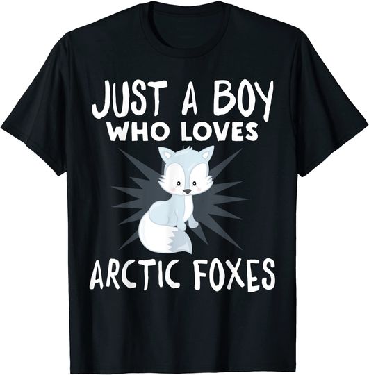 Just A Boy Who Loves Arctic Foxes T Shirt