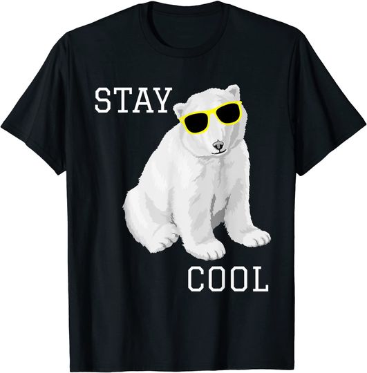 Baby Polar Bear Cub With Sunglasses T Shirt
