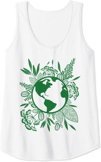Earth Day Live Green Peace, Love, Reuse, Recycle Tank Top