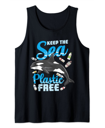 Keep The Sea Plastic Free - Stop Ocean Pollution - Whale Tank Top