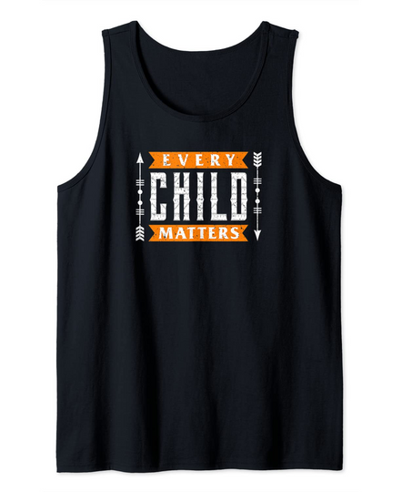 Every Child Matters Native American Indian Orange Tank Top