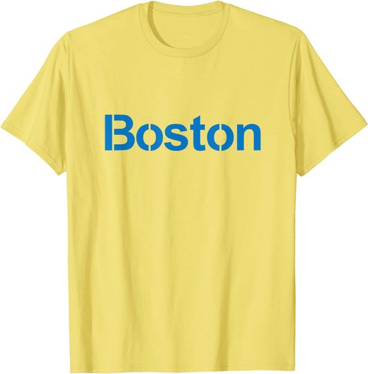Retro Yellow Boston T-Shirt