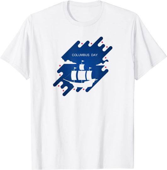Happy Columbus Day Flag T-Shirt